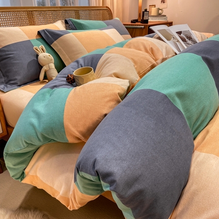 91家纺网 家纺一手货源 找家纺 （总）丝芙妮家居 2024新款全棉磨毛四件套