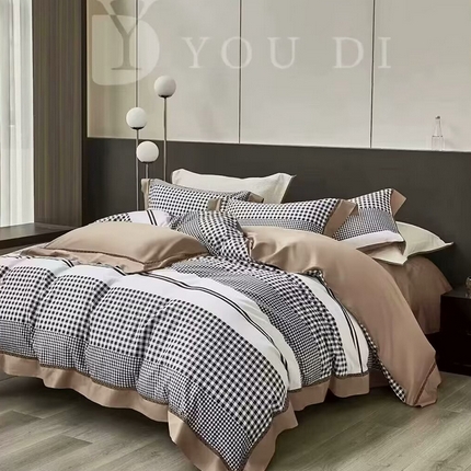 91家纺网 家纺一手货源 找家纺 （总1）未来家居 未来家居 2024新款优帝100支贡缎长绒棉四件套