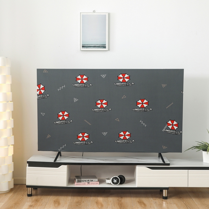 91家纺网 家纺一手货源 找家纺 千彤沙发垫 2024新款高弹力牛奶丝全包电视机防尘罩 保护伞