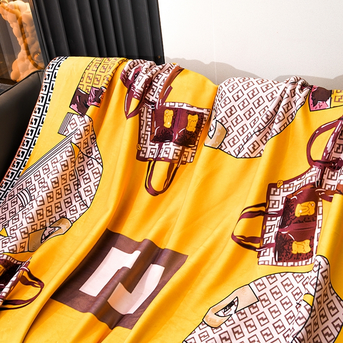 91家纺网 家纺一手货源 找家纺 爵仕 2024高档锦狐绒毛毯复合毯奢华复古绒毯爱马风格 FF