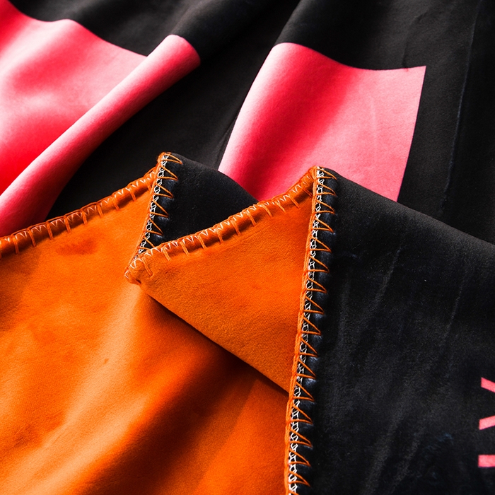 91家纺网 家纺一手货源 找家纺 爵仕 2024高档锦狐绒毛毯复合毯奢华复古绒毯爱马风格 纪梵希