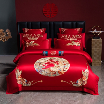 91家纺网 家纺一手货源 找家纺 （总）博之洋婚庆 2025新款婚庆刺绣四件套