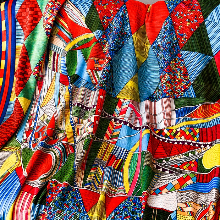 91家纺网 家纺一手货源 找家纺 爵仕 2024高档锦狐绒毛毯复合毯奢华复古绒毯爱马风格 彩虹马