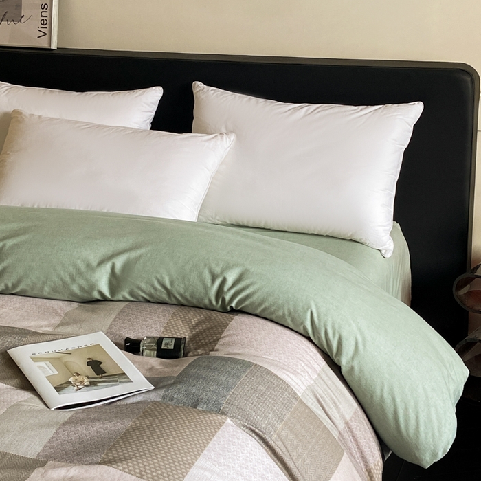 91家纺网 家纺一手货源 找家纺 大柏树 2025新款A类全棉磨毛印花单被套 布莱克