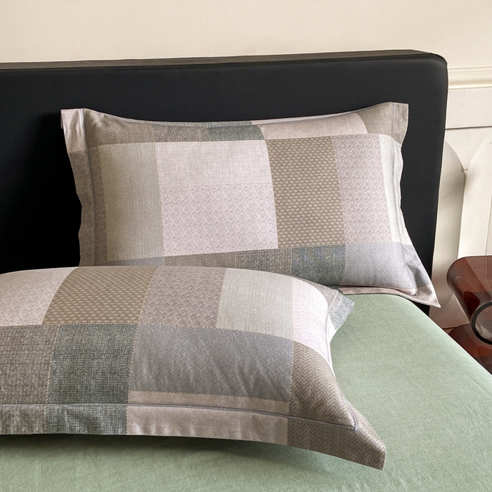 91家纺网 家纺一手货源 找家纺 大柏树 2025新款A类全棉磨毛印花单被套 布莱克