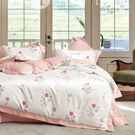 91家纺网 家纺一手货源 找家纺 （总1）未来家居 2024新款UD活性印染铂金贡缎四件套