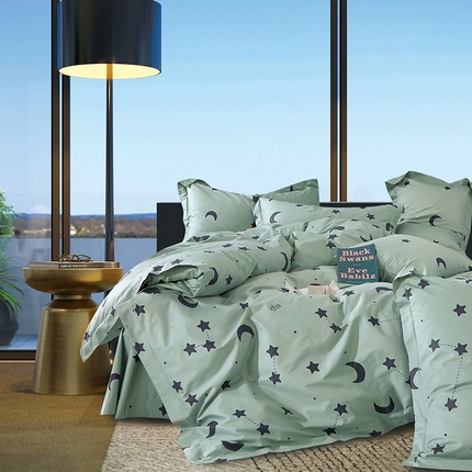 91家纺网 家纺一手货源 找家纺 （总）（总3）未来家居 JAMES KELLY （铂金凯丽）2024新款40支舒适透气全棉铂金棉四件套