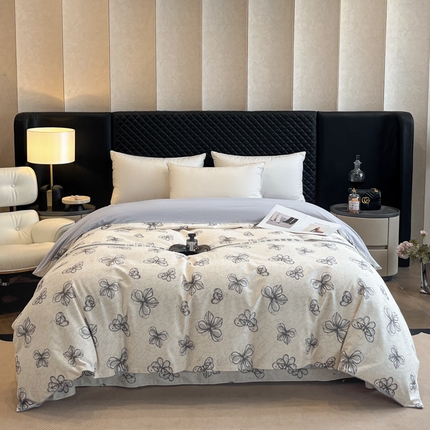 大柏树 2025新款A类全棉磨毛印花单被套 淡雅年华