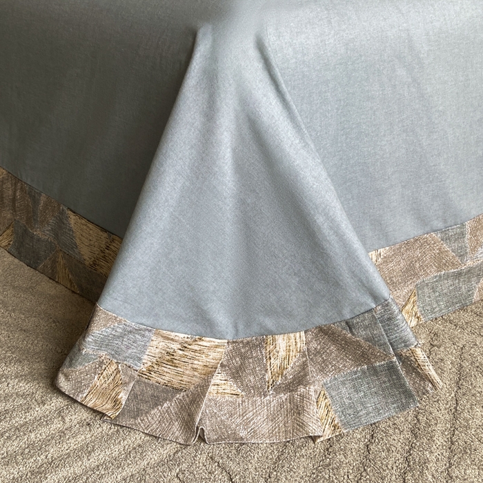 91家纺网 家纺一手货源 找家纺 大柏树 2025新款A类全棉磨毛印花四件套 黎贝卡