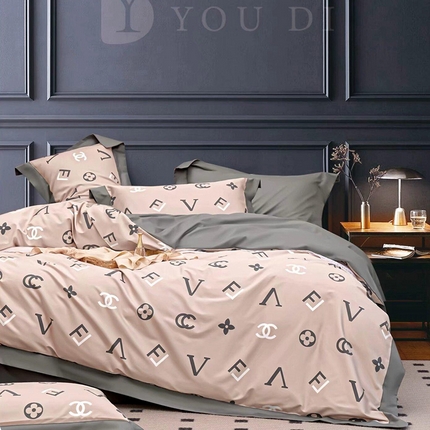 91家纺网 家纺一手货源 找家纺 （总1）未来家居 2024新款UD活性印染铂金贡缎四件套