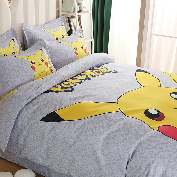 91家纺网 家纺一手货源 找家纺 宝薇 2024新款卡通款加厚斜纹磨毛大版四件套 （新花型不断更新中）乖乖皮卡