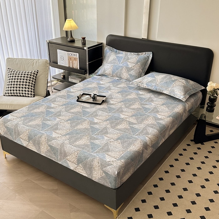 91家纺网 家纺一手货源 找家纺 大柏树 2025新款A类全棉磨毛印花单床笠 黎贝卡