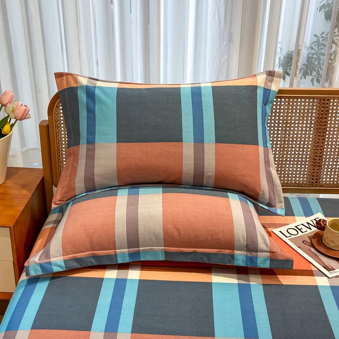 91家纺网 家纺一手货源 找家纺 丝芙妮家居（原乐视家纺） 2024新款全棉磨毛多规格AB版单品套件系列（第二波）--单枕套 奥斯汀