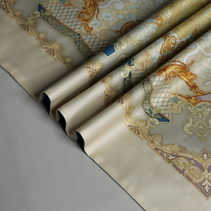 91家纺网 家纺一手货源 找家纺 2024新款100s长绒棉数码印花大版定位四件套 华尔兹