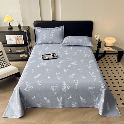 91家纺网 家纺一手货源 找家纺 （总）大柏树 2025新款A类全棉磨毛印花单床单