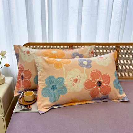 91家纺网 家纺一手货源 找家纺 （总）丝芙妮家居（原乐视家纺） 2024新款全棉磨毛多规格AB版单品套件系列（第二波）--单枕套