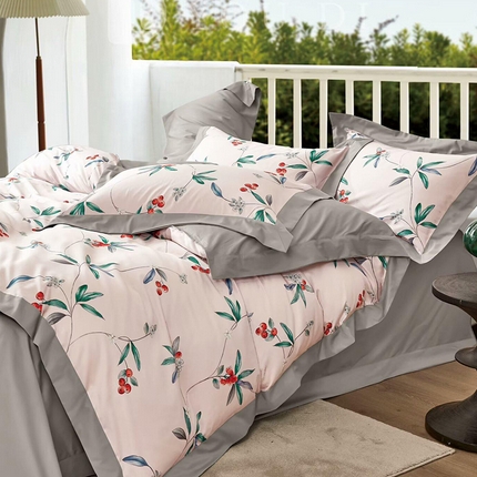 91家纺网 家纺一手货源 找家纺 （总1）未来家居 2024新款UD活性印染铂金贡缎四件套