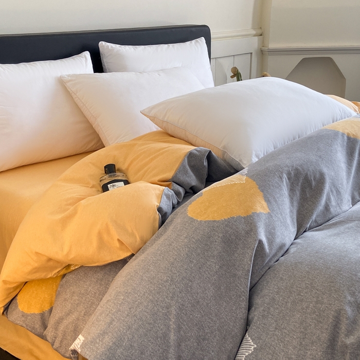 91家纺网 家纺一手货源 找家纺 大柏树 2025新款A类全棉磨毛印花单被套 哈米亚