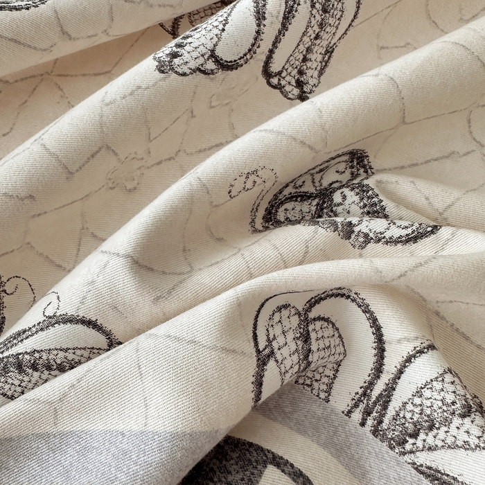 91家纺网 家纺一手货源 找家纺 大柏树 2025新款A类全棉磨毛印花单床笠 淡雅年华