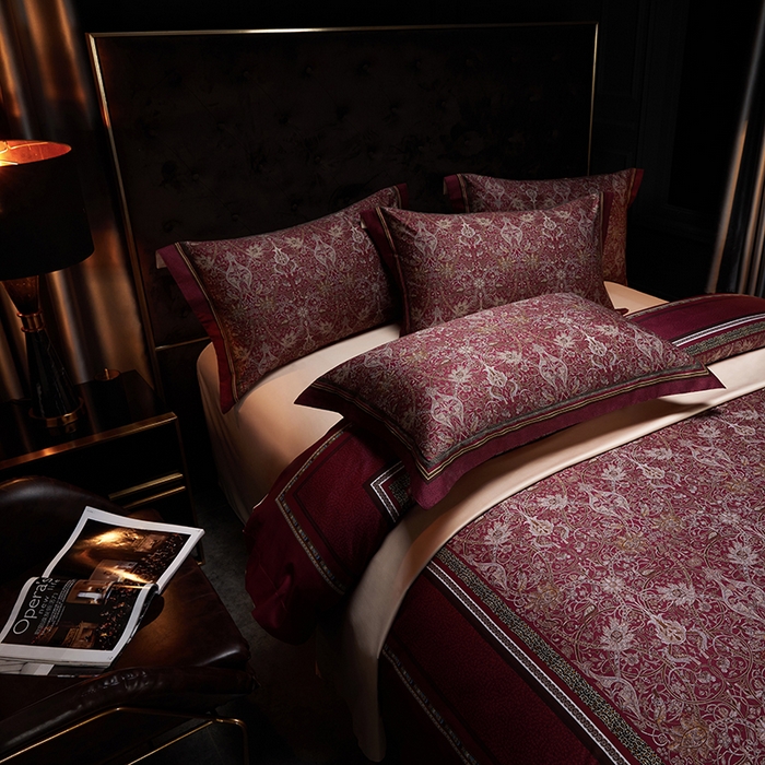 91家纺网 家纺一手货源 找家纺 （总）2024新款100s长绒棉数码印花大版定位四件套