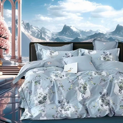 91家纺网 家纺一手货源 找家纺 （总1）未来家居 JAMES KELLY （铂金凯丽）2024新款40支舒适透气全棉铂金棉四件套