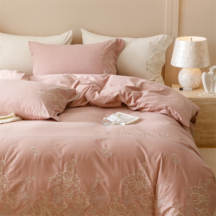 91家纺网 家纺一手货源 找家纺 艾莱家纺 2024新款A类新疆长绒棉加厚柔顺磨毛四件套-花开烂漫 花开烂漫-戴安娜