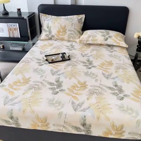 91家纺网 家纺一手货源 找家纺 大柏树 2025新款A类全棉磨毛印花单床笠 春派