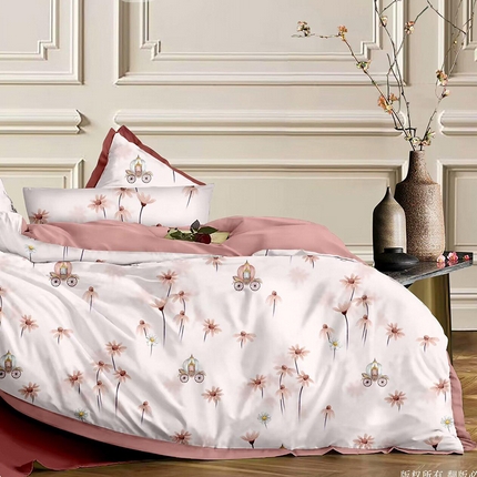 91家纺网 家纺一手货源 找家纺 （总1）未来家居 2024新款UD活性印染铂金贡缎四件套