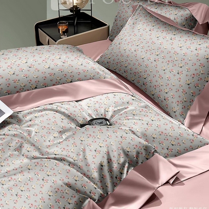 91家纺网 家纺一手货源 找家纺 （总1）未来家居 2024新款UD活性印染铂金贡缎四件套