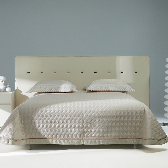 91家纺网 家纺一手货源 找家纺 2024新款高端蕾丝重磅真丝棉系列四件套-克莱斯特 克莱斯特-香槟