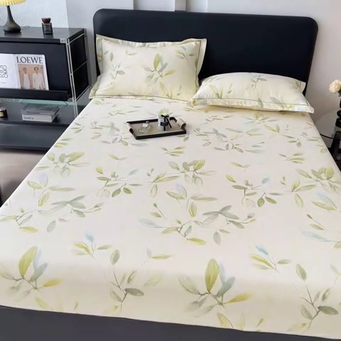 91家纺网 家纺一手货源 找家纺 大柏树 2025新款A类全棉磨毛印花单床笠 乐莹米