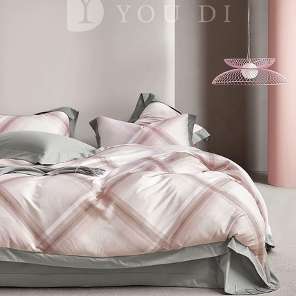 91家纺网 家纺一手货源 找家纺 （总1）未来家居 2024新款UD活性印染铂金贡缎四件套