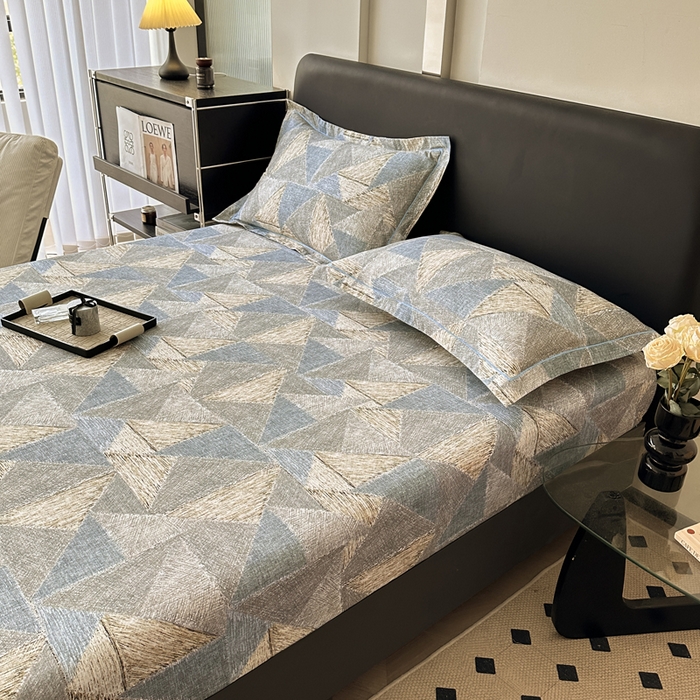 91家纺网 家纺一手货源 找家纺 大柏树 2025新款A类全棉磨毛印花单床笠 黎贝卡