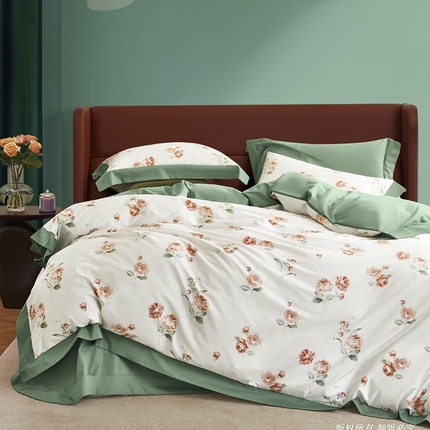 91家纺网 家纺一手货源 找家纺 （总1）未来家居 2024新款UD活性印染铂金贡缎四件套