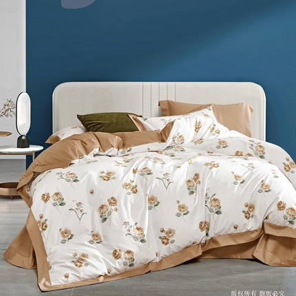 91家纺网 家纺一手货源 找家纺 （总1）未来家居 2024新款UD活性印染铂金贡缎四件套