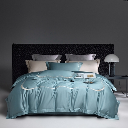 （总）榻尚家居 2024新品贡缎长绒棉刺绣四件套-桦纱