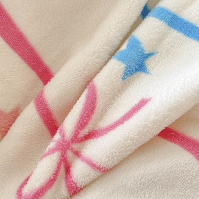 91家纺网 家纺一手货源 找家纺 红粉佳人 2025新款小清新双面牛奶绒四件套蝴蝶结