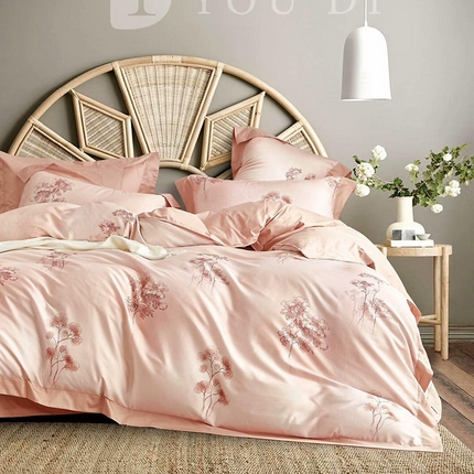 91家纺网 家纺一手货源 找家纺 （总1）未来家居 2024新款UD活性印染铂金贡缎四件套