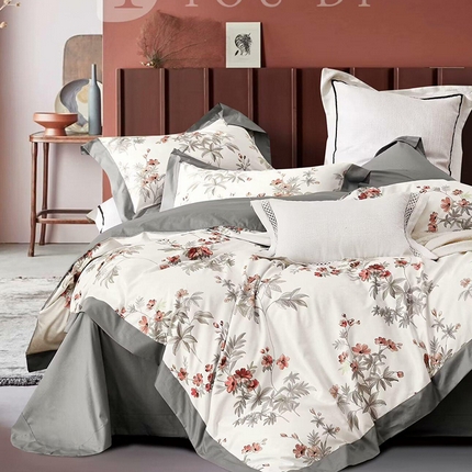 91家纺网 家纺一手货源 找家纺 （总1）未来家居 2024新款UD活性印染铂金贡缎四件套