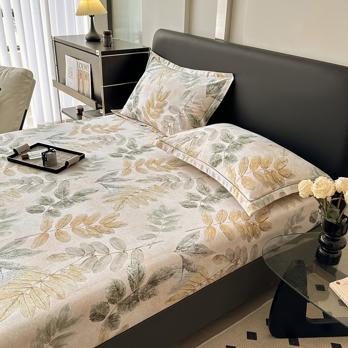 91家纺网 家纺一手货源 找家纺 大柏树 2025新款A类全棉磨毛印花单床笠 春派