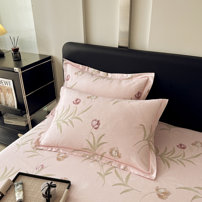 91家纺网 家纺一手货源 找家纺 大柏树 2025新款A类全棉磨毛印花单床单 绿禾