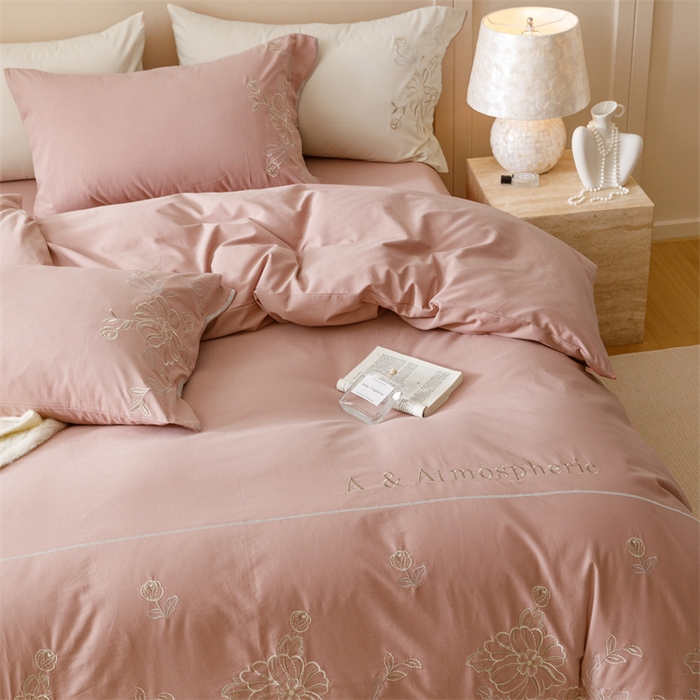 91家纺网 家纺一手货源 找家纺 艾莱家纺 2024新款A类新疆长绒棉加厚柔顺磨毛四件套-花开烂漫 花开烂漫-戴安娜