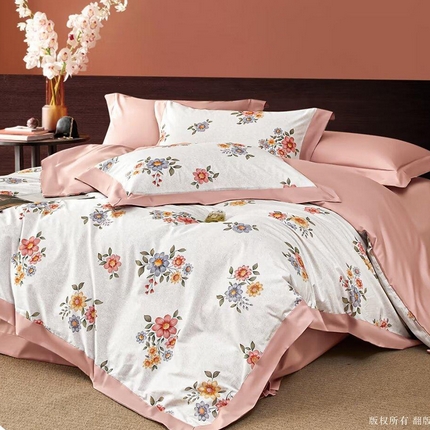 91家纺网 家纺一手货源 找家纺 （总1）未来家居 2024新款UD活性印染铂金贡缎四件套