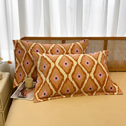 91家纺网 家纺一手货源 找家纺 （总）丝芙妮家居（原乐视家纺） 2024新款全棉磨毛多规格AB版单品套件系列（第二波）--单枕套