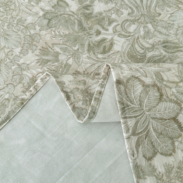 91家纺网 家纺一手货源 找家纺 大柏树 2025新款A类全棉磨毛印花单床单 莉娅绿