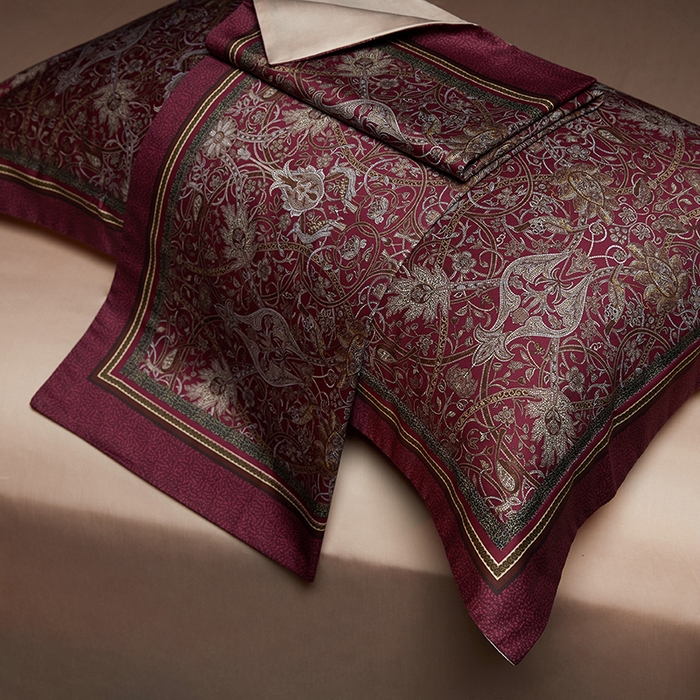 91家纺网 家纺一手货源 找家纺 （总）2024新款100s长绒棉数码印花大版定位四件套