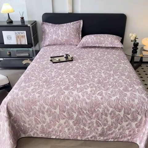 91家纺网 家纺一手货源 找家纺 大柏树 2025新款A类全棉磨毛印花单床单 如伊