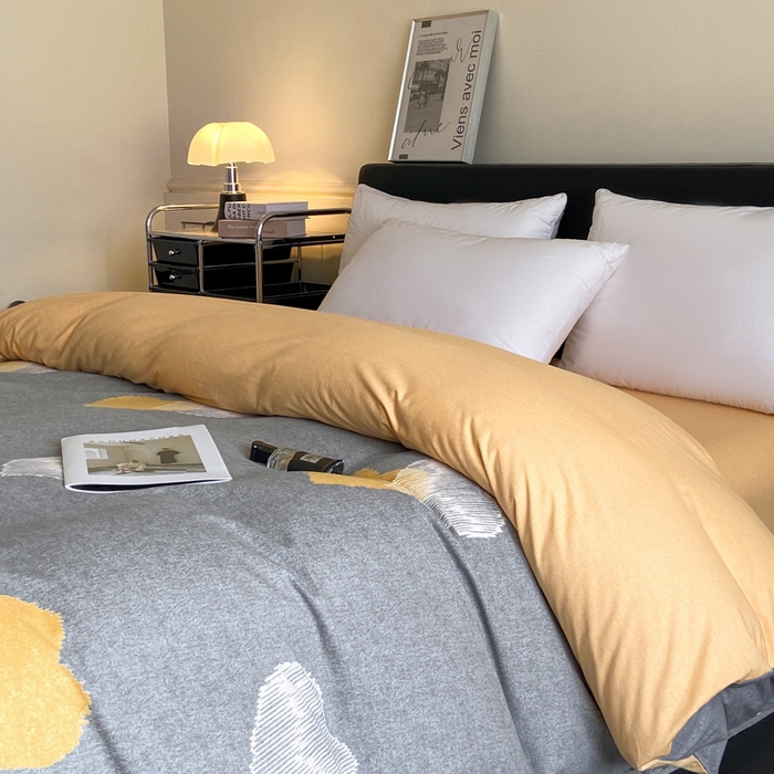 91家纺网 家纺一手货源 找家纺 大柏树 2025新款A类全棉磨毛印花单被套 哈米亚