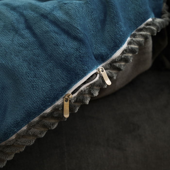 91家纺网 家纺一手货源 找家纺 闲鱼家纺 2025新款牛奶绒拆卸被可拆卸四件套  湖蓝