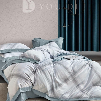 91家纺网 家纺一手货源 找家纺 （总1）未来家居 2024新款UD活性印染铂金贡缎四件套